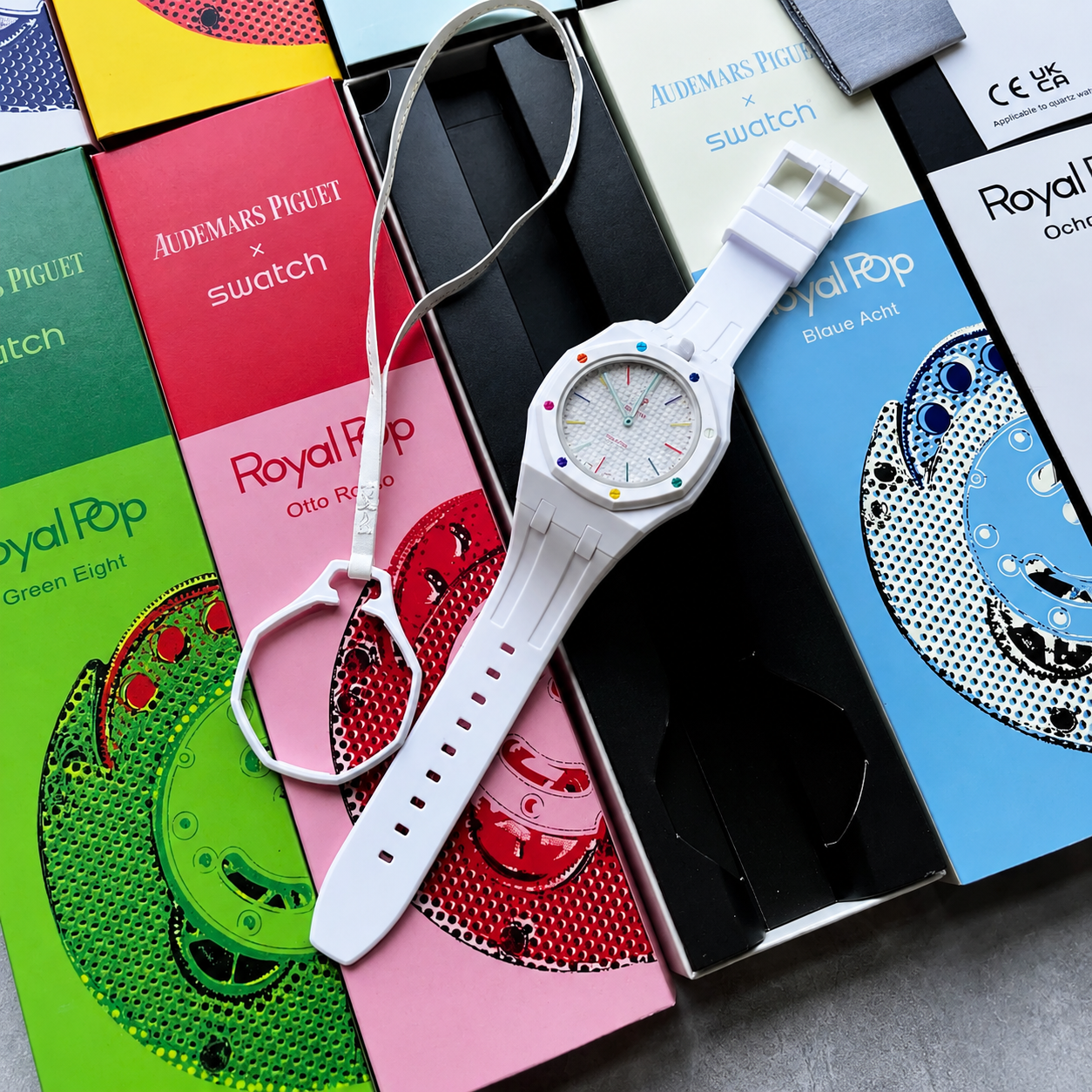 AP SWATCH ROYAL POP WHITE